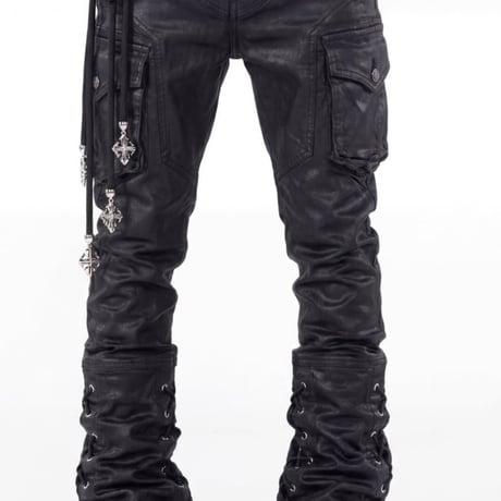 Black Waxed Rope Denim