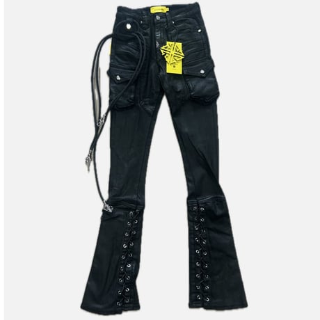 Black Waxed Rope Denim