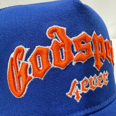 Gs-Forever-Trucker-Hat-Blue-Orange-Boom
