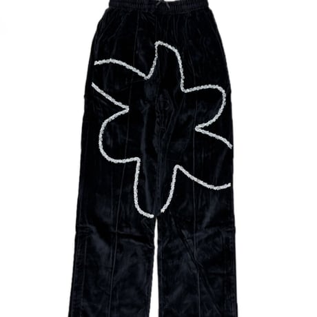 VALABASAS・DAHLIA VELOUR PANTS BLACK
