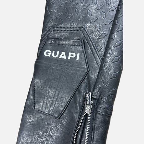 Black Coffin Arc Leather Pant