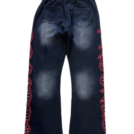 live mechanic　stone flare pants