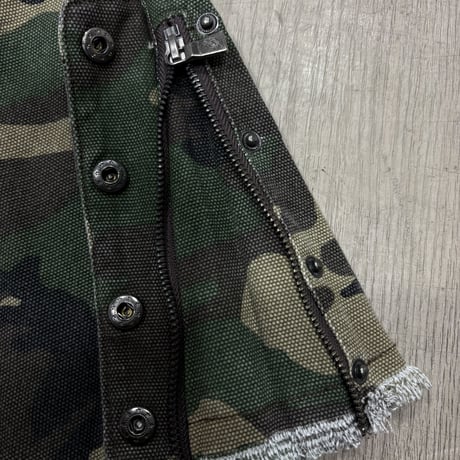 Patchwork Flared Cargo Pants