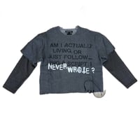 VALABASAS・SCRIPTED LAYERED TEE GREY