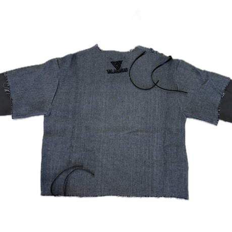 VALABASAS・SCRIPTED LAYERED TEE GREY