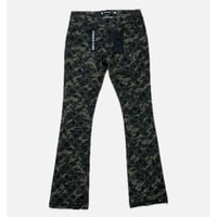 hinestone Covered Camo Stacked Flare