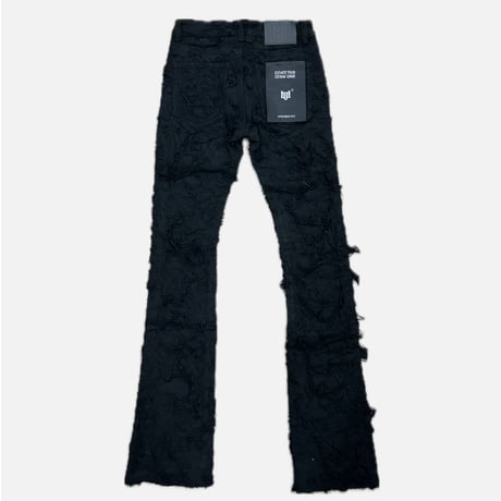 Double Layered Black Stacked Flare
