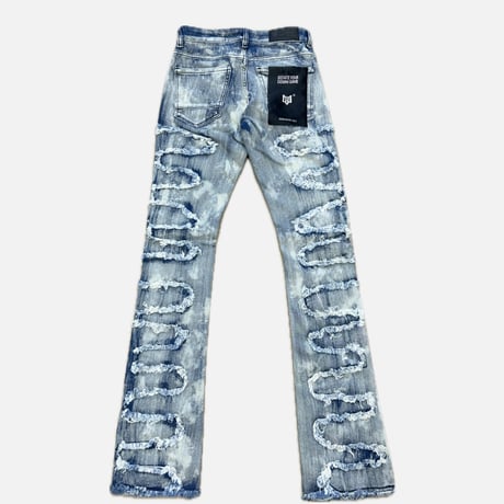 Blue SNK Stacked Flare Jeans