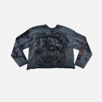 KEAEON:Long Sleeve Crop Top Tee