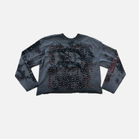KEAEON:Long Sleeve Crop Top Tee