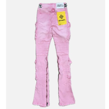 French Rose Cross Buckle Denim