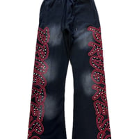 live mechanic　stone flare pants