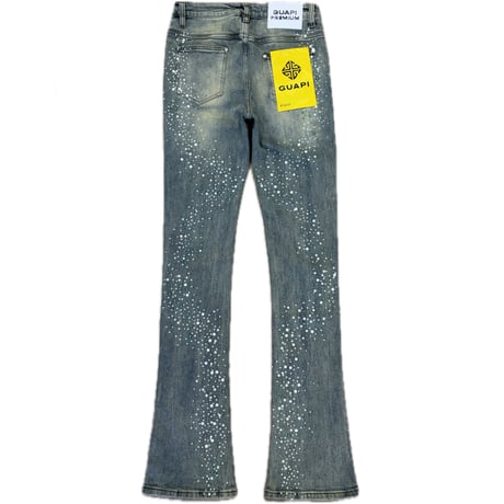 GUAPI Vintage Olive Pearls  denim