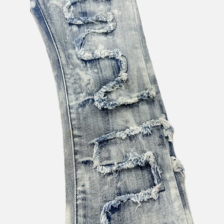Blue SNK Stacked Flare Jeans