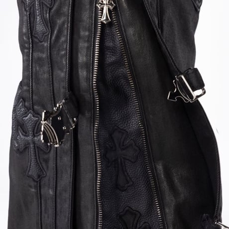 All Black Cross Buckle Shorts