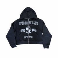 ROYAL FULLZIP HOODIE / BLACKROYAL