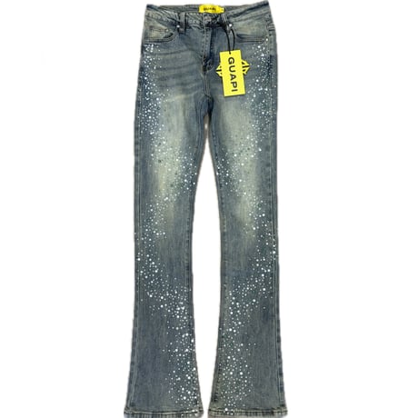 GUAPI Vintage Olive Pearls  denim