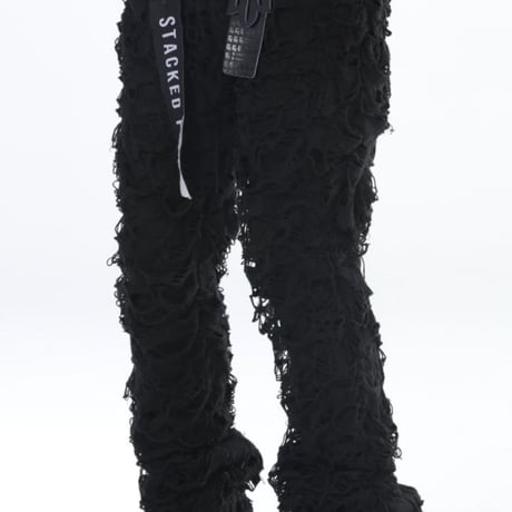 Double Layered Black Stacked Flare