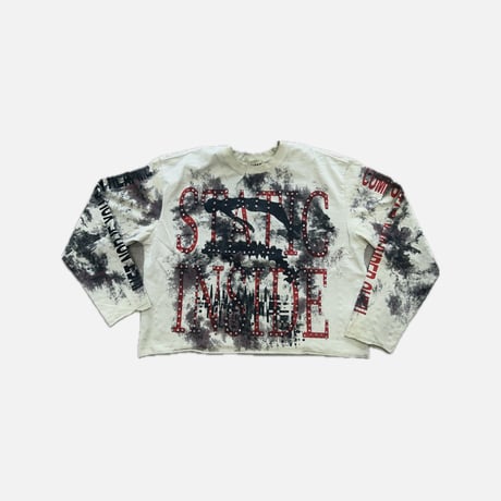 KEAEON:Long Sleeve Crop Top Tee