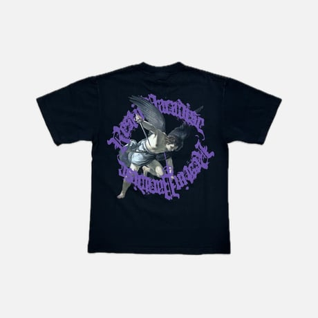 ST. MICHAEL TEE BLACK/PURPLE