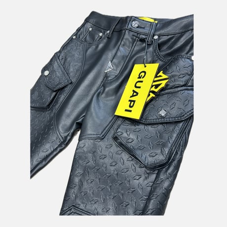 Black Coffin Arc Leather Pant