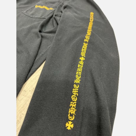 CHROME HEARTS CH Plus Yellow Cross Long Sleeve Tee