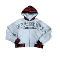 OFFONOFF TRIBAL LOGO FULLZIP HOODIE / GREY