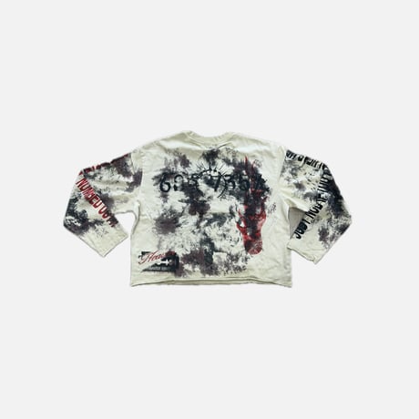 KEAEON:Long Sleeve Crop Top Tee