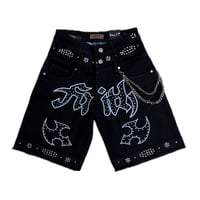 Faith Embellished Double Waist Jorts