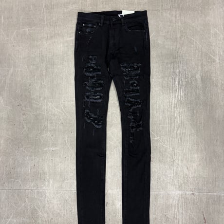 mnml X165 PAISLEY SKINNY DENIM