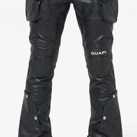 Black Coffin Arc Leather Pant