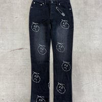 dontletmomfindout　flare denim