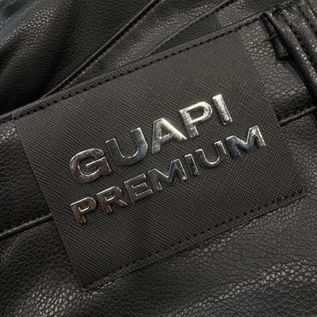 Obsidian Black Buckle Leather Pant