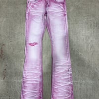 CRYSP DENIM skinny flare pants