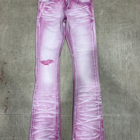 CRYSP DENIM skinny flare pants