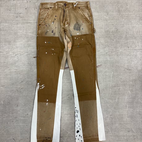mnml　flare denim　brown