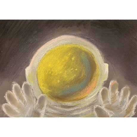 光！パステル画　原画 パステル画ヒーリングアート｜いのちのよろこび｜抽象画パステル
