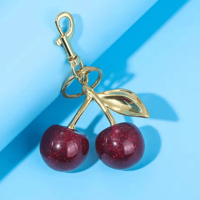 さくらんぼチャーム バッグチャーム キーホルダー チェリー 可愛い
