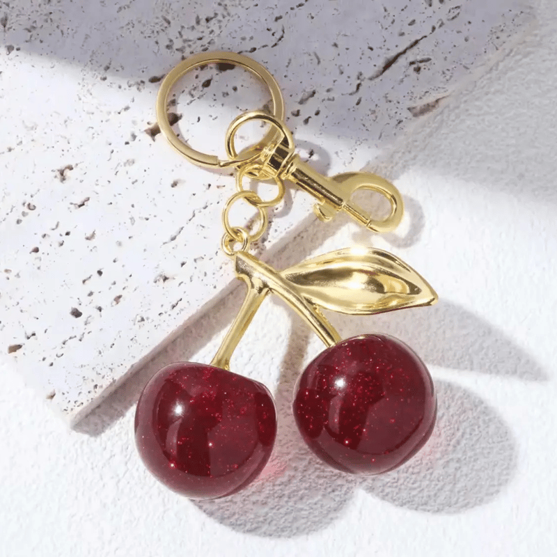 さくらんぼチャーム バッグチャーム キーホルダー チェリー 可愛い