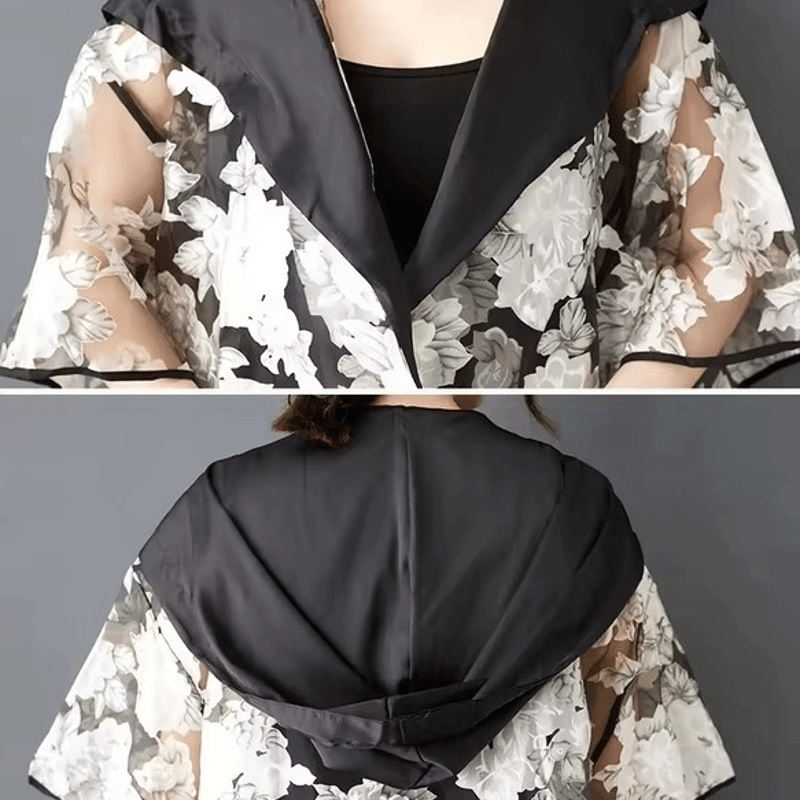 UV対策もお洒落も叶う花柄シースルー羽織｜大人のためのレース