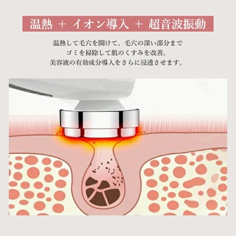 【バストケア美容器】多機能美顔器 ボルフィリンジェル30ml付き