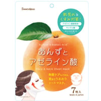 あんずとアゼライン酸フェイス＆ネックマスク　7枚入り　肌荒れ対策　くすみ対策　角質ケア