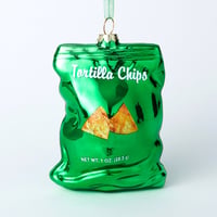 ガラスオーナメント　チップス　グリーン／ORNAMENT GLASS  CHIPS GREEN