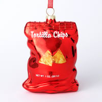ガラスオーナメント　チップス　レッド／ORNAMENT GLASS CHIPS RED