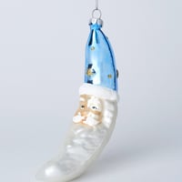 ガラスオーナメント　サンタ　ムーン／ORNAMENT GLASS SANTA MOON