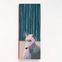 Ashley at green velvet curtains / 5wood