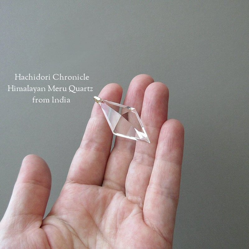 夢幻品質　ヒマラヤ幻の聖山　カイラス水晶のプレミアムミラーカットペンダントトップ ガネッシュヒマール産】天然ヒマラヤ水晶 