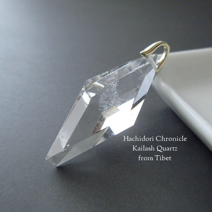 カイラス水晶 / 菱形クロスカット ペンダントトップ [pt-2922