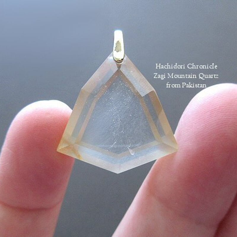 ザギマウンテンクォーツ / 6角カット ペンダントトップ [pt-2911