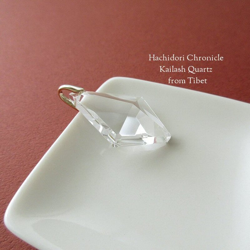 カイラス水晶 / 菱形クロスカット ペンダントトップ [pt-2946